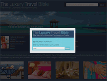 Tablet Screenshot of luxurytravelbible.com.au